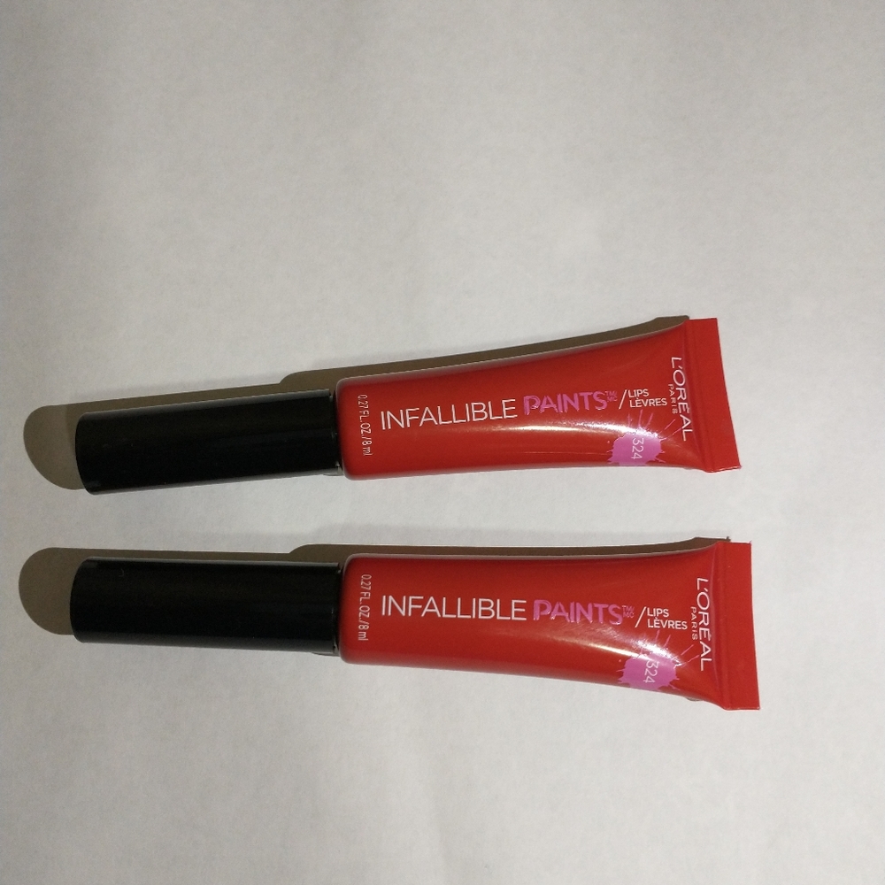 2 L'Oreal Paris Infallible Paints Lip Colour 324